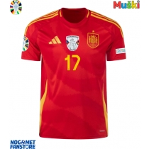 Španjolska Nico Williams #17 Domaci Dres EP 2024 Kratak Rukav